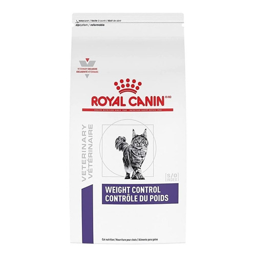 Alimento Royal Canin Veterinary Care Nutrition Feline Weight Control Para Gato Adulto De Raza Mediana Sabor Mix En Bolsa De 3.5kg