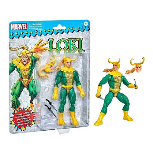 Figura De Acción Marvel Loki Dagas Gemelas