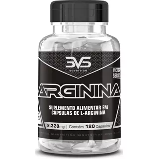 Arginina 100% Pura Fórmula Exclusiva Para A Vasodilatação Dos Músculos Com 2328mg De Arginina Por Dose 120 Cápsulas