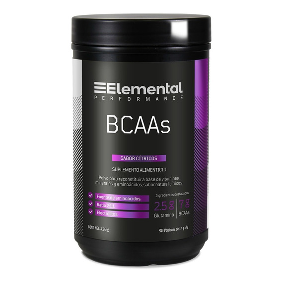 Aminoácidos Esenciales Bcaa Elemental 30 Servings