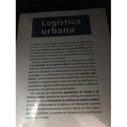 Logística Urbana. Manual Para Operadores Logísticos Y Admini, De Ragàs. Editorial Alfaomega, Tapa Blanda, Edición Alfaomega En Español, 2019