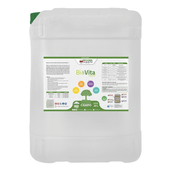 Biovita Suppra Bioestimulante Orgánico 20l