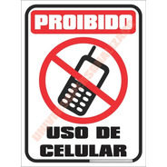 1 Adesivo Proibido Uso De Celular Tel Sinalização 15cmx20cm