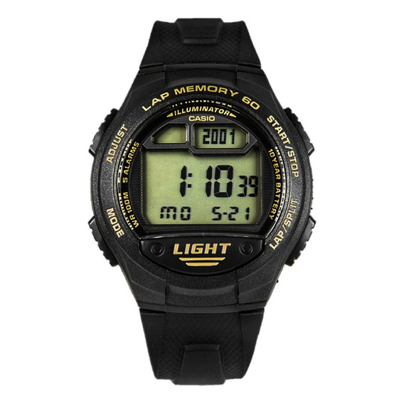 Reloj Casio Digital W734 9a Hombre Correa Wr100