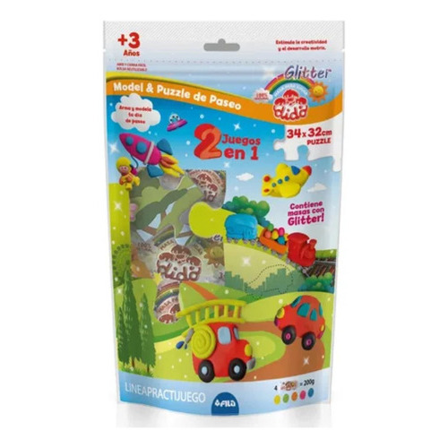 Set De Masas Y Puzzle Dido 2 En 1 Color Paseo