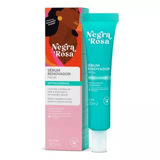 Serum Renovador Facial Antioleosidade Negra Rosa 30ml