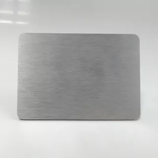 8 Placas Aço Inox Polido Tipo Cartão De Crédito 8,5x5,4cm