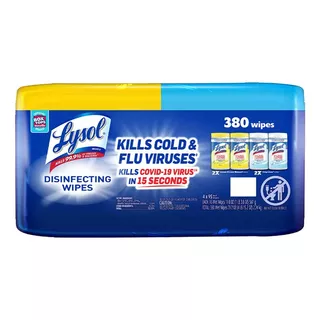 4 Pack Lysol Bote Toallas Desinfectantes 95 Cu