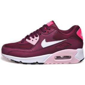 nike air max 90 feminino vinho e rosa