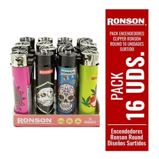 Pack Clipper Ronson Round 16 Unidades Surtido Multicolor