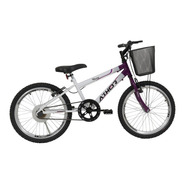Bicicleta Infantil Aro 20 Athor Charmy Feminina Com Cesta