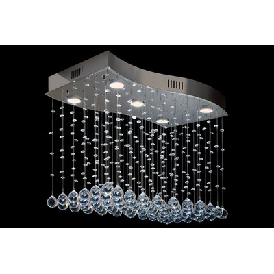 Colgante Cairel 5 Luces Gu10 Apto Gu10 60x30cm G19 Tz  Cromo Cairel