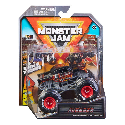 Carritos De Muñecos Monster Jam Avenger 3 + Color Multicolor