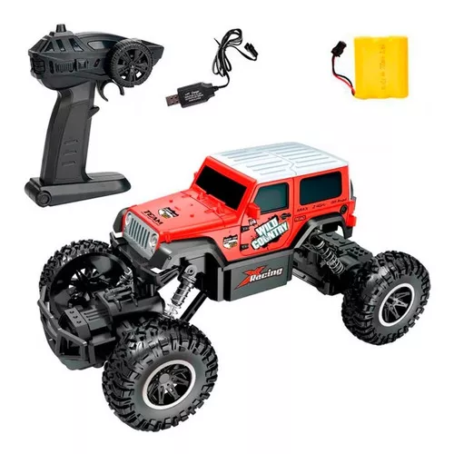 Carro de Controle Remoto 4x4 - Rock Crawler Extreme Off Road