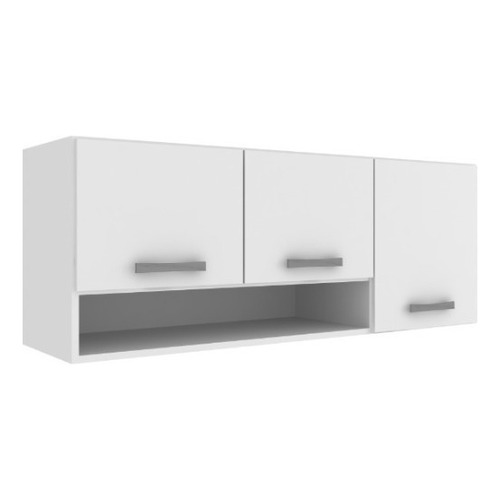 Mueble De Cocina Armario Aereo - 3 Puertas - Con Repisa Color Blanco