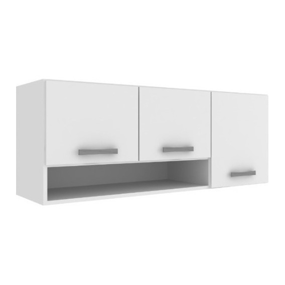 Mueble De Cocina Armario Aereo - 3 Puertas - Con Repisa Color Blanco