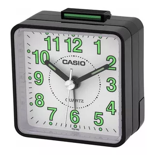 Reloj Despertador Casio Tq 140 Negro Voltaje 1.5 Color Negro
