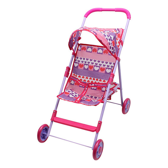 Coche De Paseo Toyland Con Capota 60cm Corazones