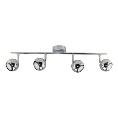 Lampara Plafon Techo Venus 4 Luces Cromo Apto Led Gu10