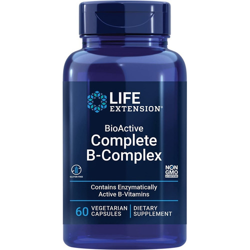 Bioactive Complete B-complex Complejo B 60 Cápsulas Veg Natural
