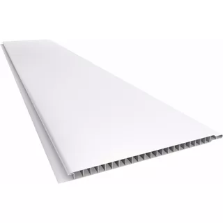 Cielorraso Pvc Tabla 4m X 8mm Lambriz Blanco Liso Tabla