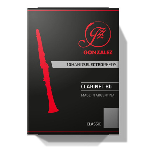 Cañas Para Clarinete Gonzalez Modelo  Classic Numeración 2