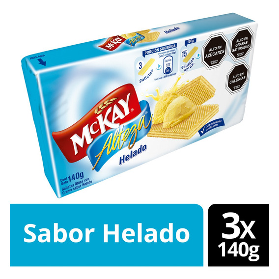 Oblea Alteza® Helado 140g Pack X3