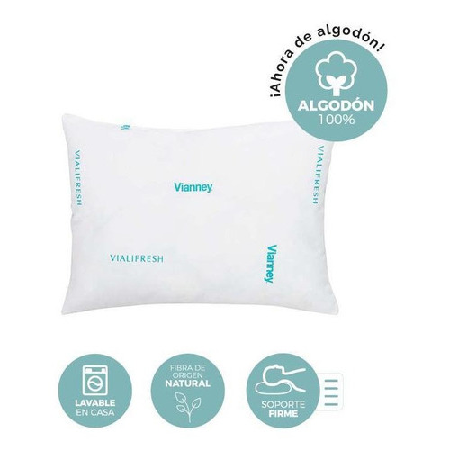 Almohada Pocket Vialifresh Vianney Color Blanco