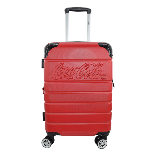 Maleta Coca Cola® Chica 20 Inch Rígida Abs Carry On Avion Color Rojo