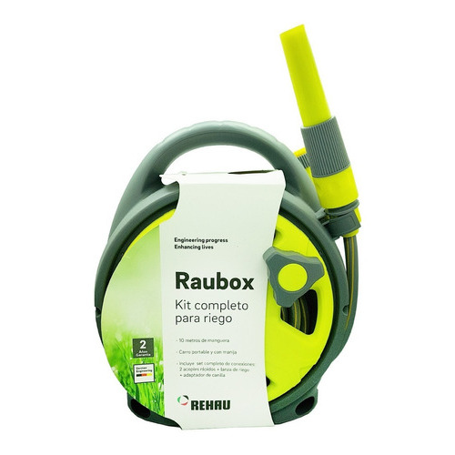 Kit Completo Riego Enrollador Raubox + 10mts Rehau
