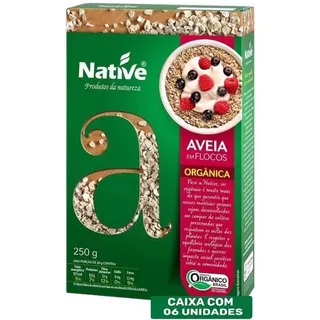 Kit 6 Aveia Em Flocos Orgânica Native 6x250g