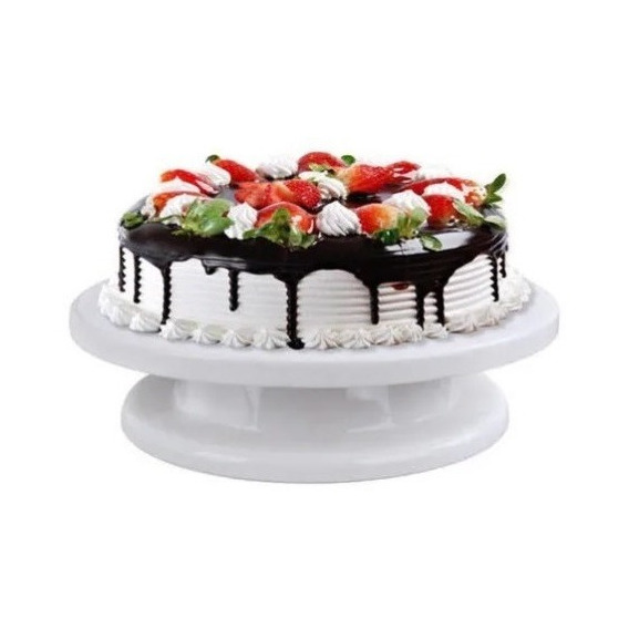 Base Para Torta Soporte Plato Giratorio Plastico 28 Cm