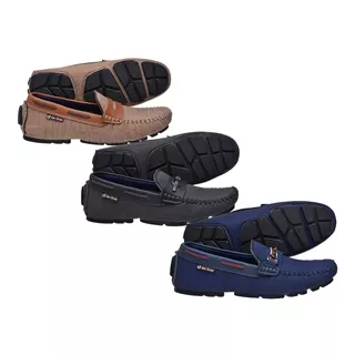 Kit 3 Pares Mocassim Masculino Promoção Ref - Br *frete* 