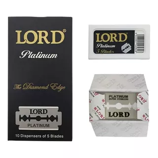 Lâmina Barbear Lord Black Diamond Platinum - 50 Cxs Com 50