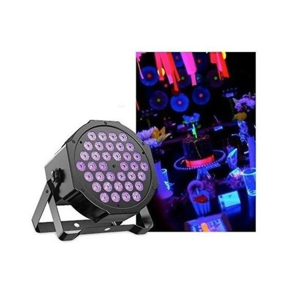 Foco Fluor 54 Led Uv Negro Luz Dmx Fiesta