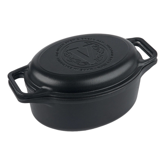 Combo Cooker Ovalado Olla Victoria Hierro Fundido 5.7lt  