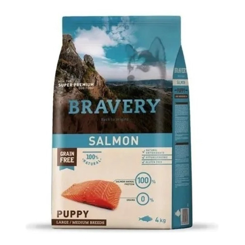 Bravery Salmón Cachorro Raza Mediana/grande 4 Kg