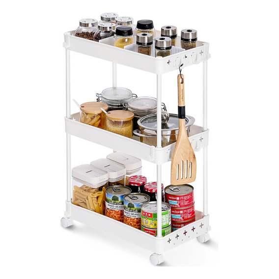 Carrito Organizador De 3 Niveles Para Cocina, Baño