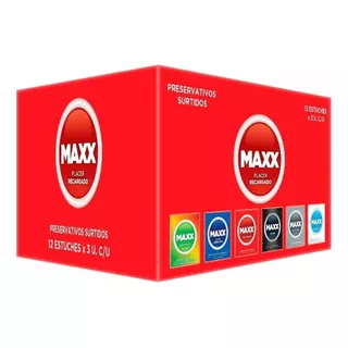 Preservativos Maxx Surtido 12 Cajitas De 3 Unid C/u!!
