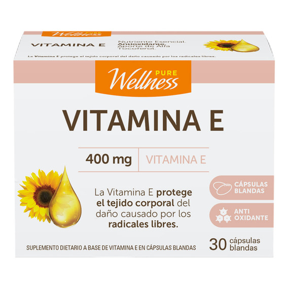 Suplemento Dietario Pure Wellness Vitamina E X 30 Caps