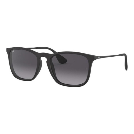 Lente Solar Ray-ban Chris Lente Cuadrado Unisex Color de la lente Gris Color del armazón Negro Diseño Degradada