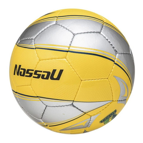 Pelota Nassau Papi Futbol Futsal New Taegeuk N° 4 Baby Sala Aprobado Kfa Color Amarillo/Gris