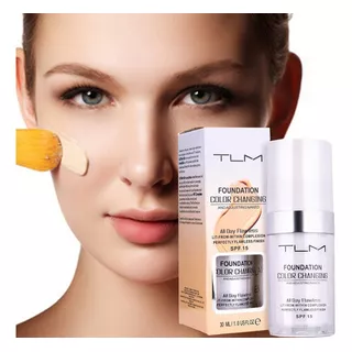 Base De Maquillaje Tlm-cambia De Color Contacto Con La Piel Tono Blanco