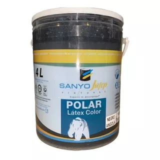 Pintura Sanyo Jafep Polar Latex Color X 1lts (negro)