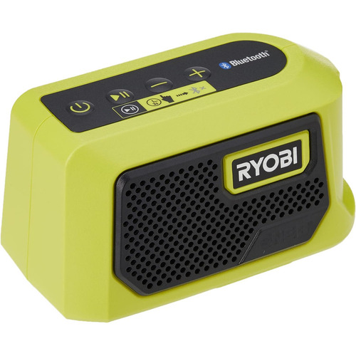 Ryobi Rbtm18-0, Mini Altavoz Bluetooth, Batería One+ De 18 V 110v