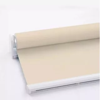 Cortina Roller Black Out Bloquea Paso Luz 1,40 X 2,20 Mts Color Beige