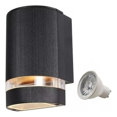 Aplique Difusor Unidireccional Exterior Aluminio Con Led 7w