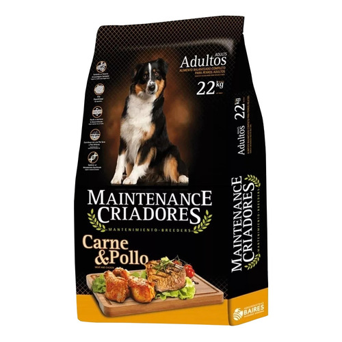 Alimento Maintenance Criadores  para perro adulto todos los tamaños sabor carne y pollo en bolsa de 15 kg