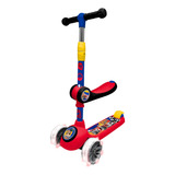 Scooter 2 En 1 Apache Con Asiento Racing 3 A 8 Años - Rojo