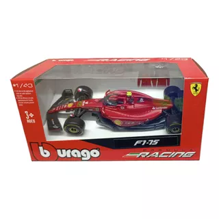 Fórmula 1, Ferrari F1-75, #55, Escala 1/43, Metal, 12.5cms. 